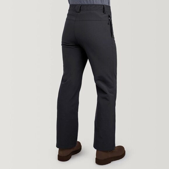 NEW Free Country Men's Wind/Water Resistant Flex Softshell Ski Pant Jet Black M - Picture 3 of 9